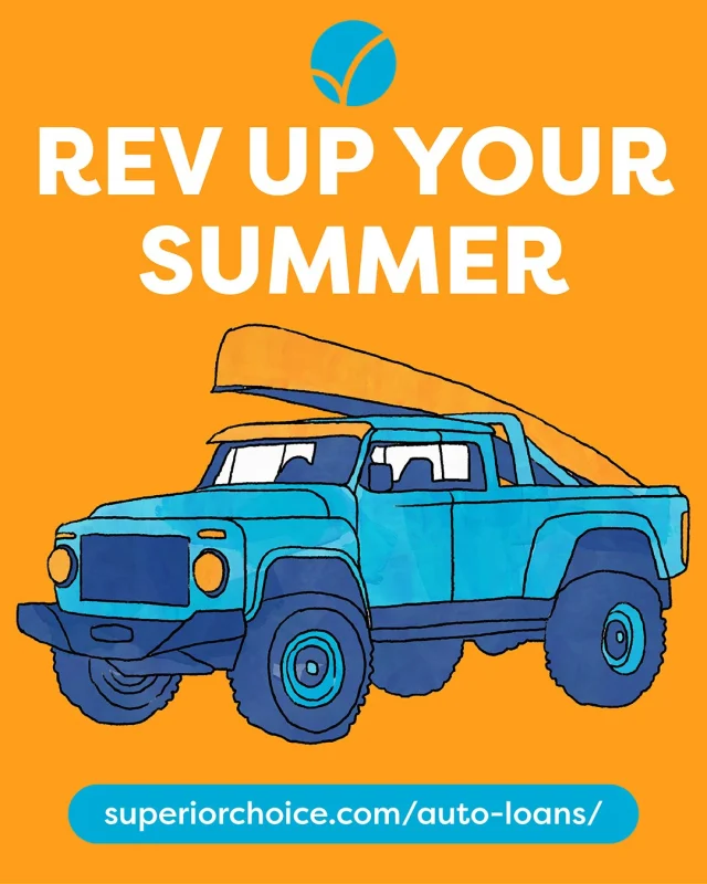 From backroads to boat landings, let us help you finance the perfect vehicle for all your summer adventures. Low rates, smooth process, and ready when you are. Learn more at https://superiorchoice.com/auto-loans/